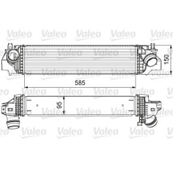 Tarpinis suslėgto oro aušintuvas, kompresorius VALEO 818640