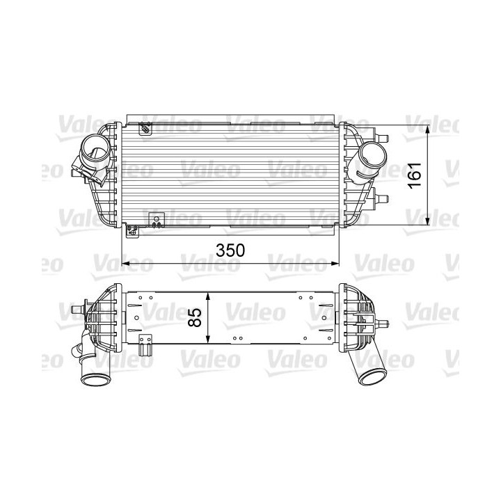 Tarpinis suslėgto oro aušintuvas, kompresorius VALEO 818665