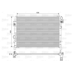 Radiatorius, variklio aušinimas VALEO 701553