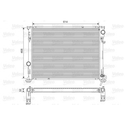 Radiatorius, variklio aušinimas VALEO 701562