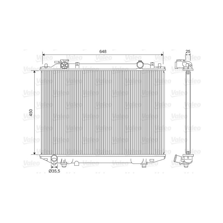 Radiatorius, variklio aušinimas VALEO 701615