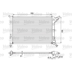 Radiatorius, variklio aušinimas VALEO 701730