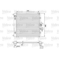 Radiatorius, variklio aušinimas VALEO 701732