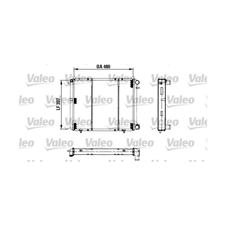 Radiatorius, variklio aušinimas VALEO 730180