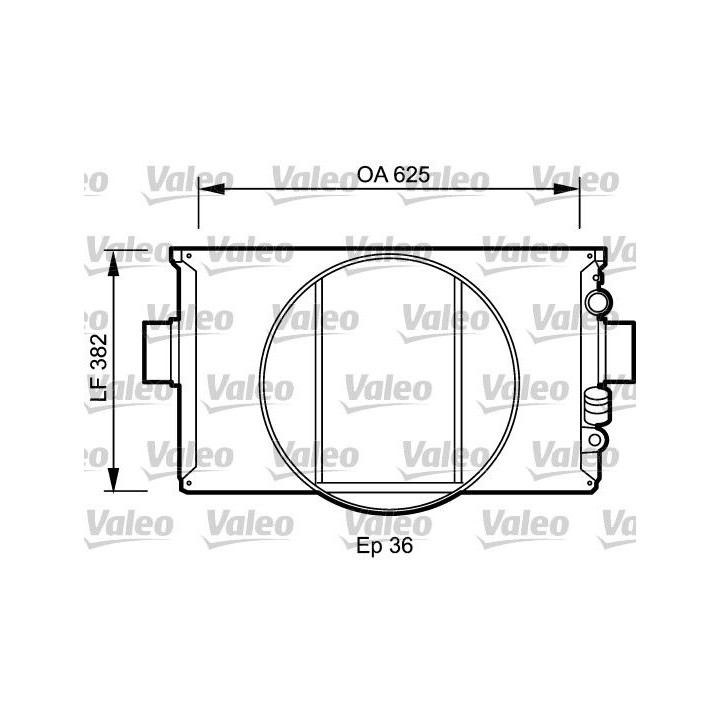 Radiatorius, variklio aušinimas VALEO 730334