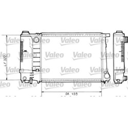 Radiatorius, variklio aušinimas VALEO 730365