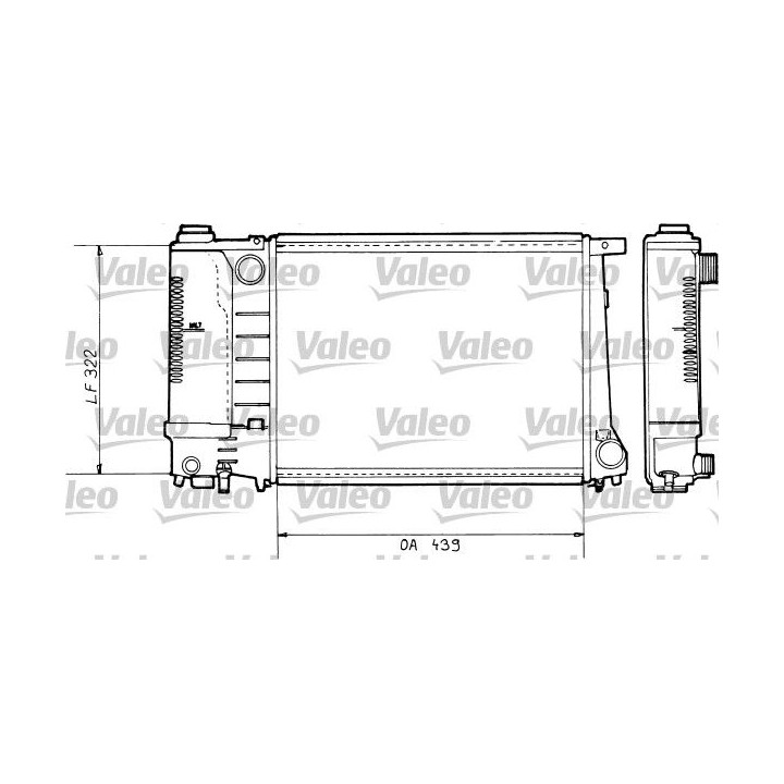 Radiatorius, variklio aušinimas VALEO 730365