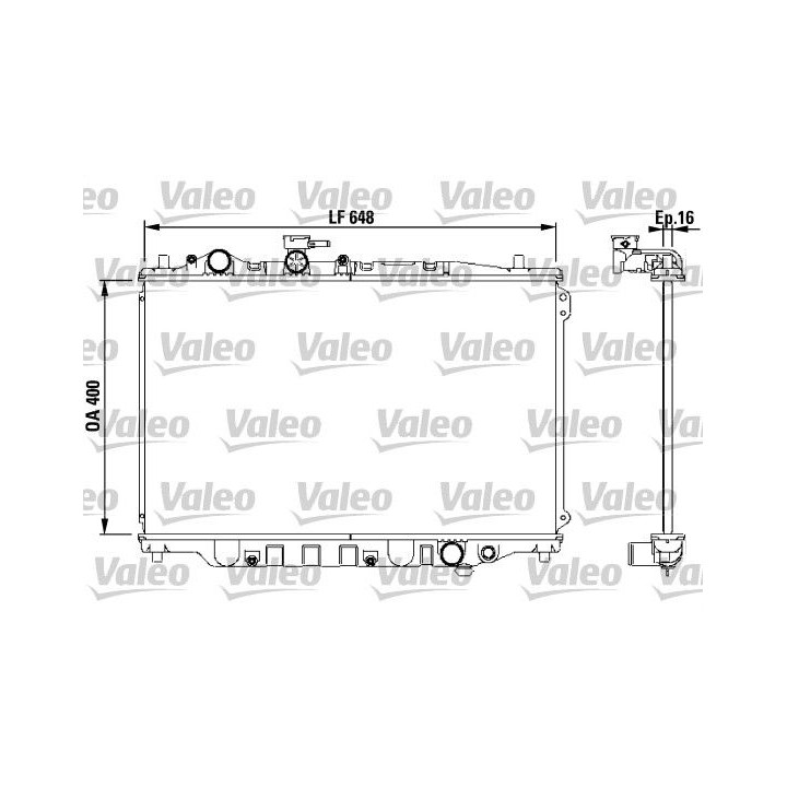 Radiatorius, variklio aušinimas VALEO 730440