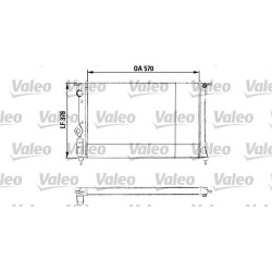 Radiatorius, variklio aušinimas VALEO 730551