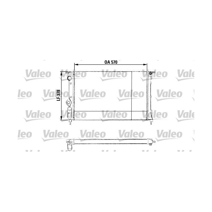 Radiatorius, variklio aušinimas VALEO 730551