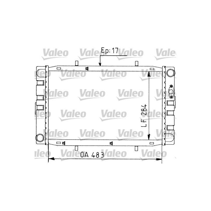Radiatorius, variklio aušinimas VALEO 730593