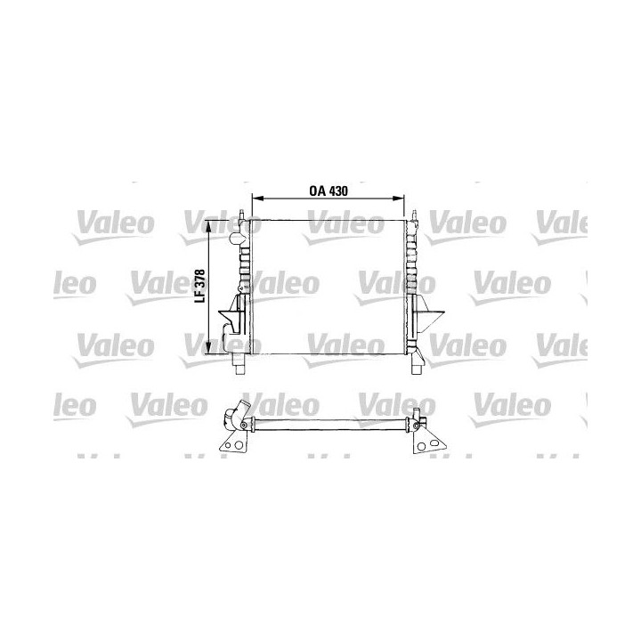 Radiatorius, variklio aušinimas VALEO 730633