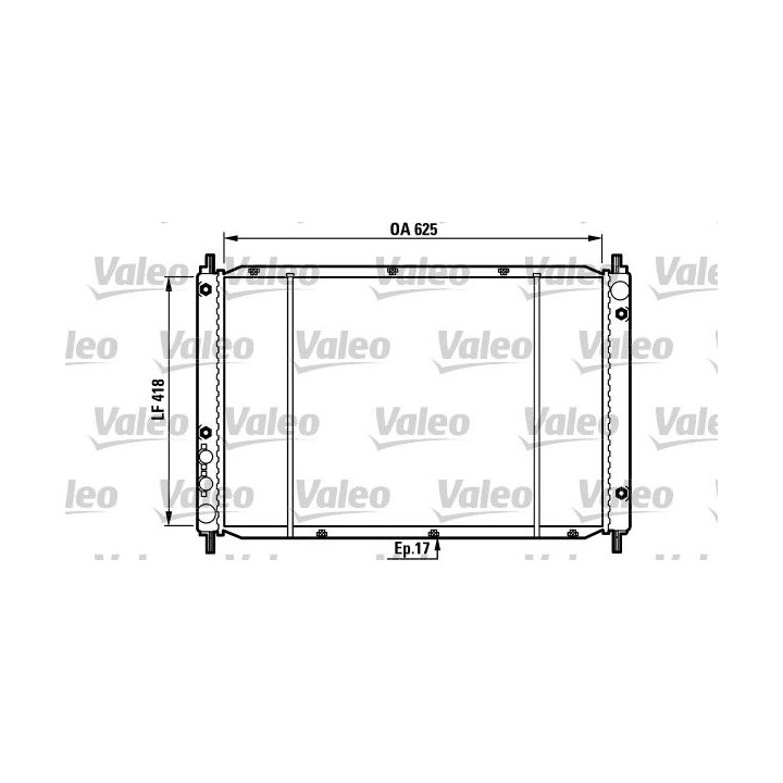 Radiatorius, variklio aušinimas VALEO 730970