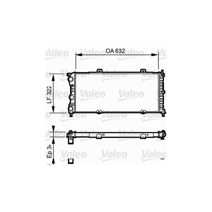 Radiatorius, variklio aušinimas VALEO 730981