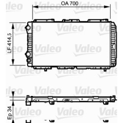 Radiatorius, variklio aušinimas VALEO 730995