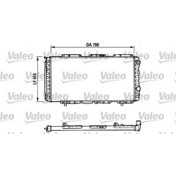 Radiatorius, variklio aušinimas VALEO 730997