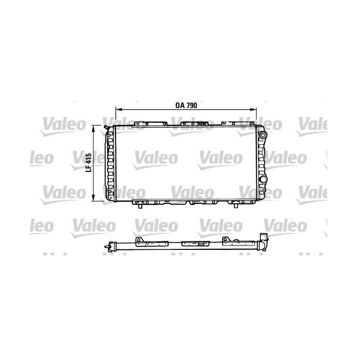 Radiatorius, variklio aušinimas VALEO 730997