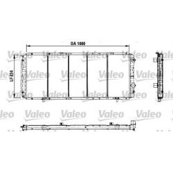 Radiatorius, variklio aušinimas VALEO 730999