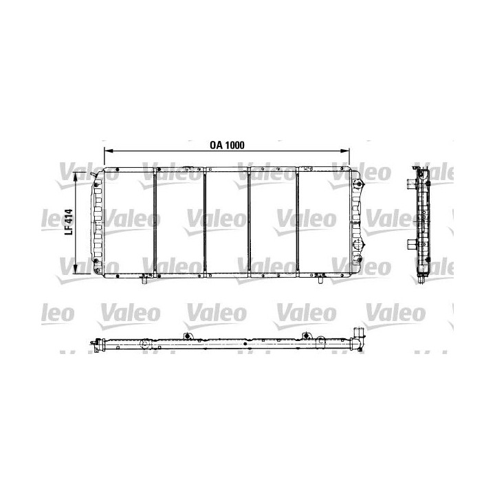 Radiatorius, variklio aušinimas VALEO 730999