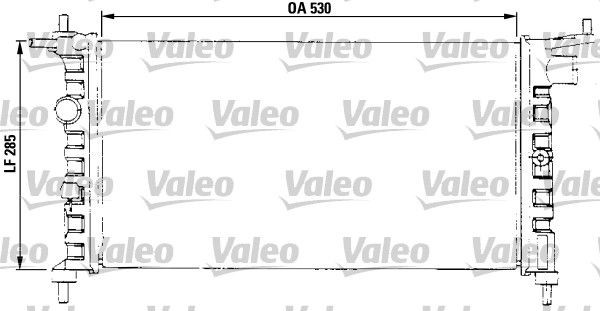 Radiatorius, variklio aušinimas VALEO 731013