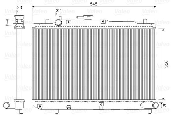 Radiatorius, variklio aušinimas VALEO 731036