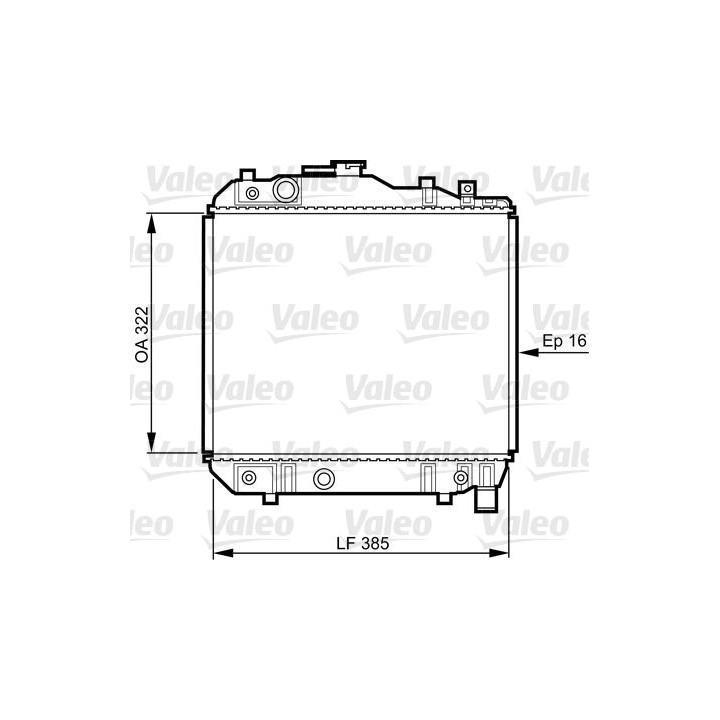 Radiatorius, variklio aušinimas VALEO 731042