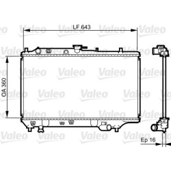 Radiatorius, variklio aušinimas VALEO 731072