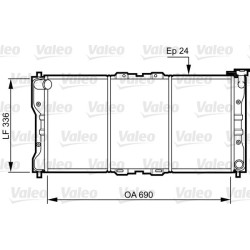 Radiatorius, variklio aušinimas VALEO 731073