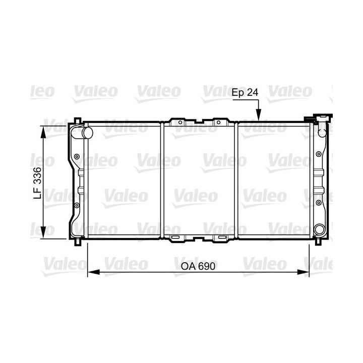 Radiatorius, variklio aušinimas VALEO 731073