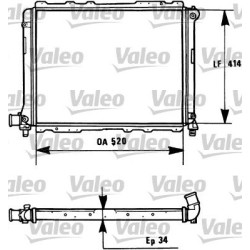 Radiatorius, variklio aušinimas VALEO 731282