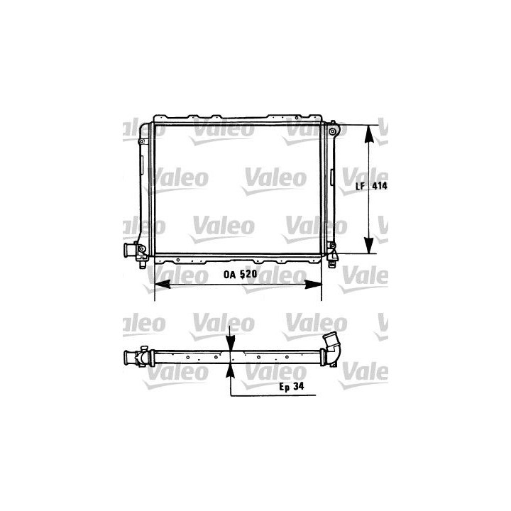 Radiatorius, variklio aušinimas VALEO 731282