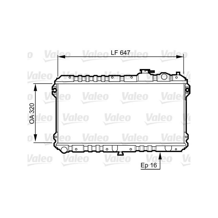 Radiatorius, variklio aušinimas VALEO 731437