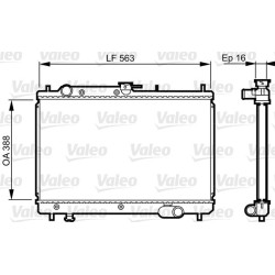 Radiatorius, variklio aušinimas VALEO 731461