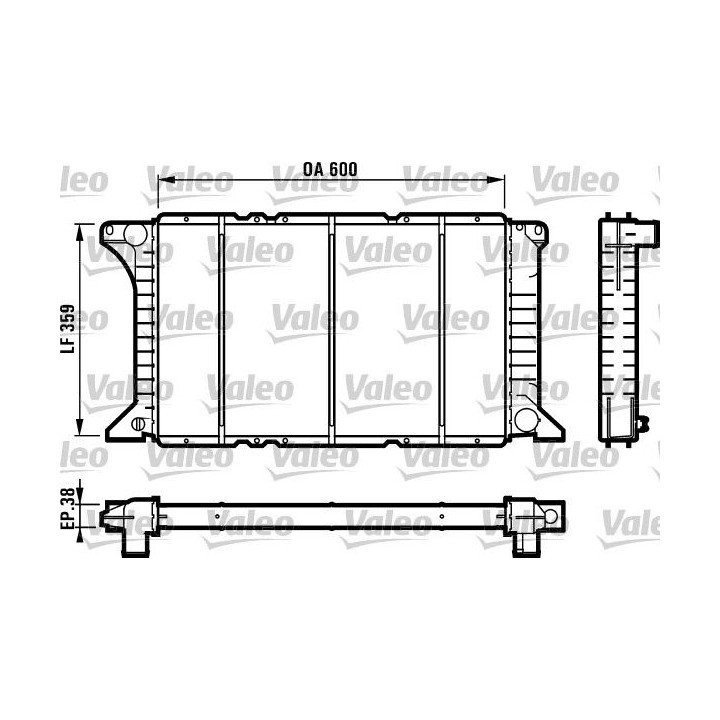 Radiatorius, variklio aušinimas VALEO 731492