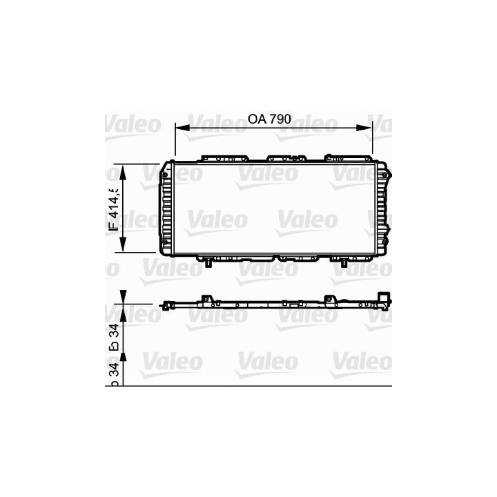 Radiatorius, variklio aušinimas VALEO 731611