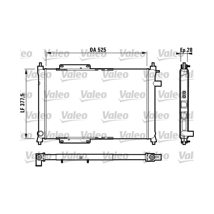 Radiatorius, variklio aušinimas VALEO 731818