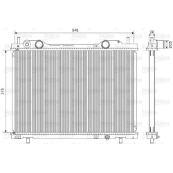 Radiatorius, variklio aušinimas VALEO 731972