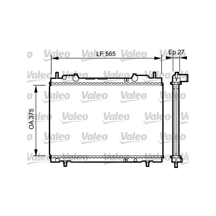 Radiatorius, variklio aušinimas VALEO 731973