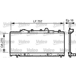 Radiatorius, variklio aušinimas VALEO 731975