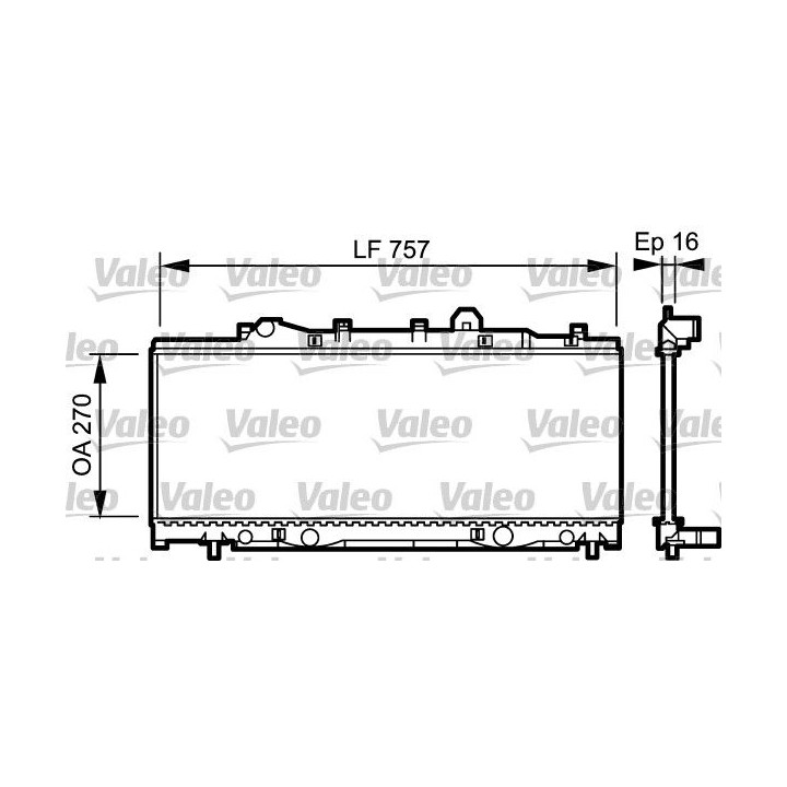 Radiatorius, variklio aušinimas VALEO 731975
