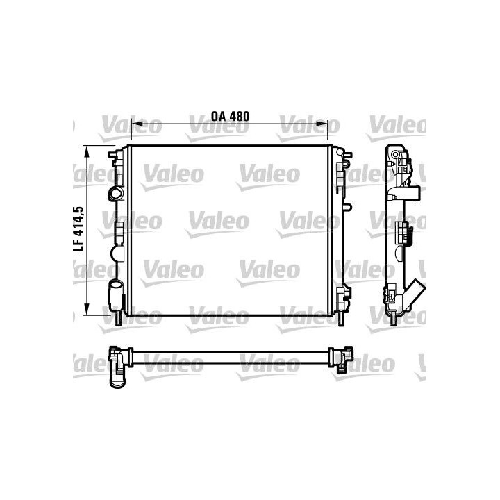 Radiatorius, variklio aušinimas VALEO 732523