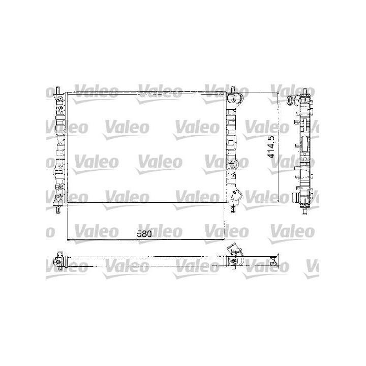 Radiatorius, variklio aušinimas VALEO 732580