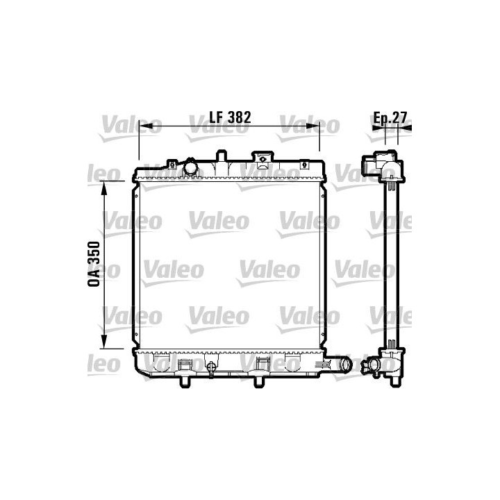 Radiatorius, variklio aušinimas VALEO 732726