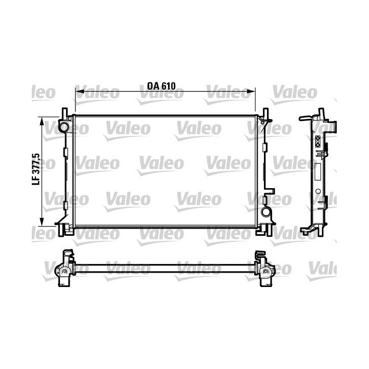 Radiatorius, variklio aušinimas VALEO 732732