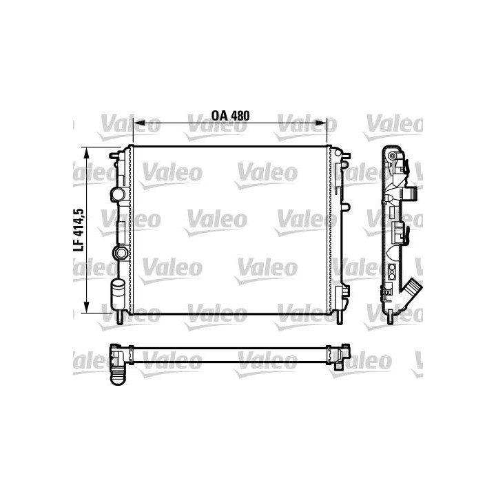 Radiatorius, variklio aušinimas VALEO 732761