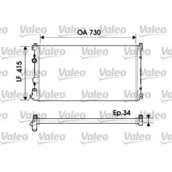 Radiatorius, variklio aušinimas VALEO 732918