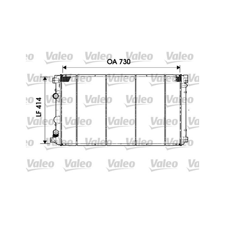 Radiatorius, variklio aušinimas VALEO 732919