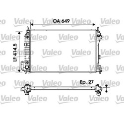 Radiatorius, variklio aušinimas VALEO 732947