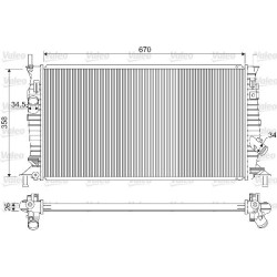 Radiatorius, variklio aušinimas VALEO 733254