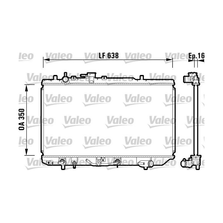 Radiatorius, variklio aušinimas VALEO 734121